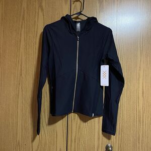 NWT Rhone Women’s Small Ripple Full Zip Hoodie Jacket Black